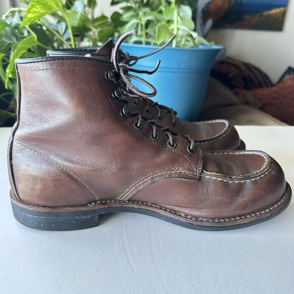 Red Wing 2954 Men\'s 10 D Brown Copper Moc Toe Amber Portage Heritage Work Boots main image 8
